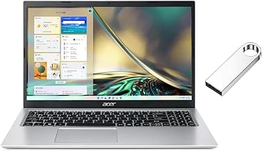 Sponsored Ad - Aspire 3 15.6 FHD Display | Intel Core i7-1165G7 2.8 GHz | Intel Iris Xe Graphics|WiFi |Bluebooth | Silver | 8GB RAM | 512GB SSD | Windows 11 Home | Bundle with 64GB USB Flash Drive