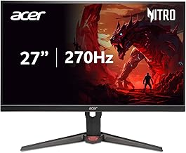 MONITOR acer Nitro 27 Inch WQHD 2560 x 1440 ZeroFrame Design IPS Gaming AMD FreeSync Premium | Up to 270Hz Refresh | Up to 0.5ms | One Display Port 1.4 and Two HDMI 2.0 Ports | XVA270U Z1bmiiprx