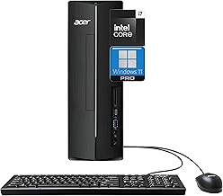 2025 SFF Desktop Computer Intel Core i7-14700K (Beats i9-12900K), 64GB RAM, 2TB PCIe SSD, Intel UHD Graphics 730, Wi-Fi, Keyboard & Mouse, 2-Monitor Support 4K, Bluetooth, RJ45, Windows 11 Home