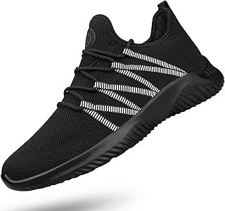 Sponsored Ad - Mens Slip On Running Shoes Breathable Lightweight Comfortable Fashion Non Slip Sneakers for Men