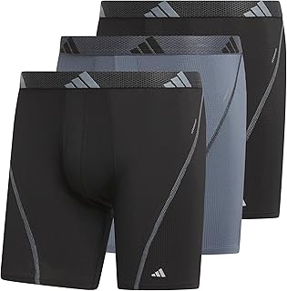 Men's Performance Athletic Mesh Boxer Brief Underwear 3-Pack, Moisture Wicking, Sport Comfort