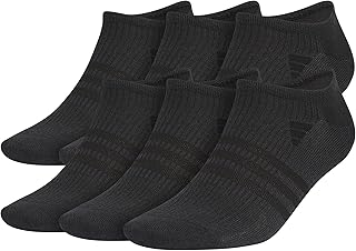 Men's Superlite No Show Socks with Arch Compression, Athletic, Durable, Lightweight, Breathable, 6-Pack