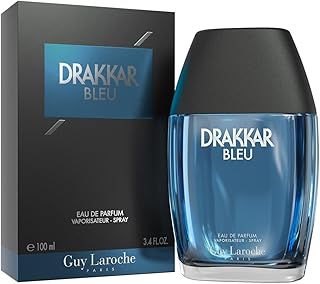 Sponsored Ad - Drakkar Bleu - Iconic Designer Fragrance - Powerful, Aquatic & Fresh Eau de Parfum - Aquatic Fougère - Long Lasting Mens Cologne - Day and Evening Scent 3.4 Fl Oz