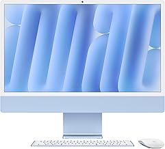 Sponsored Ad - 2024 iMac All-in-One Desktop Computer with M4 chip with 10-core CPU and 10-core GPU: Built for Apple Intelligence, 24-inch Retina Display, 16GB Unified Memory, 256GB SSD Storage; Blue