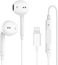 Wired Earphones for iPhone Earbuds with Lightning Connector Plug&Play Built-in Microphone & Remote Control Headsets Compatible with iPhone 14/13/12/11/XR/XS/X/8/SE/Pro/Pro Max Ear Buds Corded Headsets