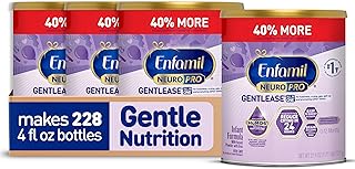 NeuroPro Gentlease Baby Formula, Infant Formula Nutrition, Brain Support that has DHA, HuMO6 Immune Blend, Designed to Reduce Fussiness, Crying, Gas & Spit-up in 24 Hrs, has Prebiotics to Promote Soft