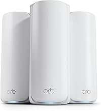 Sponsored Ad - Orbi 870 Series Tri-Band WiFi 7 Mesh System (RBE873) - Router + 2 Satellite Extenders, Security Features, Up to 21 Gbps, Covers Up to 9,000 Sq. Ft., 150 Devices, 10 Gig Internet Port, B