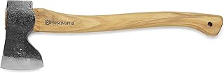 Includes one Husqvarna 26-Inch Wooden Multipurpose Axe with Leather Edge Cover