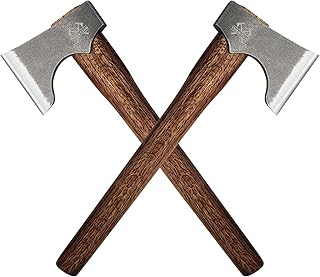 Competition Throwing Axe, 2 Pack 16.5" Throwing Axes with 1065 High Carbon Steel & Wooden Handle, Perfect for Axe Throwiing Game, Competition and Recreation, Gift for Men