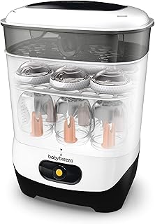Sponsored Ad - Baby Brezza 4 in 1 Baby Bottle Sterilizer Machine – Largest Capacity Electric Steam Sterilization – Pacifiers, Breast Pump Parts + Universal Sterilizing for All Bottles: Plastic, Glass,
