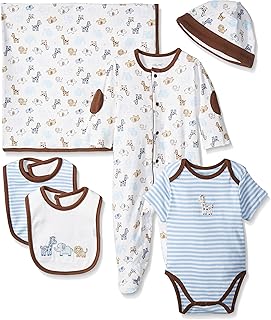Little Me Baby Boys' and Girls' Newborn Essentials Layette Gift Set, Newborn to 9 Months