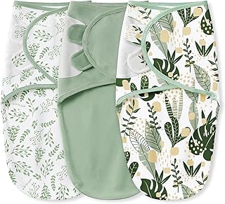 Yoofoss Baby Swaddles for Newborns 100% Organic Cotton, Adjustable Swaddle Sleep Sack 0-3 Months Newborn Swaddle Sack, Breathable Soft(Small)