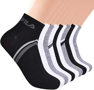 Men's 10-Pack Chevron Striped Quarter Socks