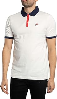 Men's Polo Panatta 2, Gardenia/Navy/Red