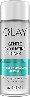 Gentle Exfoliating Toner, Fragrance Free, 4.1 fl oz, Pore Treatment Face Cleanser Unclogs and Diminishes the Appearance of Pores