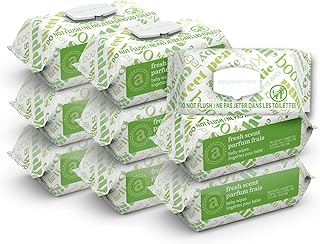 Baby Wipes, Fresh, Flip-Top Packs, 810 Count, 9 Packs of 90 Counts