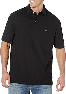 Men's Short Sleeve Moisture Wicking Stretch Polo Shirt with Quick Dry + UV Protection
