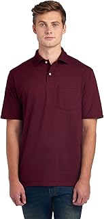Men's Pocket Short Sleeve Polo Shirts, Dri-Power, Sizes S-5X