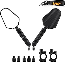 Sponsored Ad - Adventure Bike Mirrors - Universal Rear View Side Mirror with M8 M10 Bolt 7/8" Handlebar Mount Motorcycle Mirrors for ATV Scooter Dirt Bike KTM Honda Kawasaki KLR Yamaha Suzuki