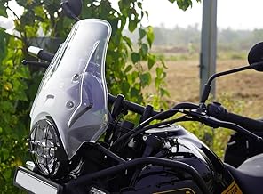 Clear Windshield for Royal Enfield New Himalayan 450 (Front and Inside)