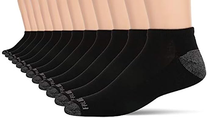 Fruit of the Loom mens Dual Defense Cushioned Socks - 12 Pair Pack